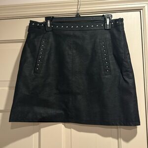 BP. Faux leather skirt